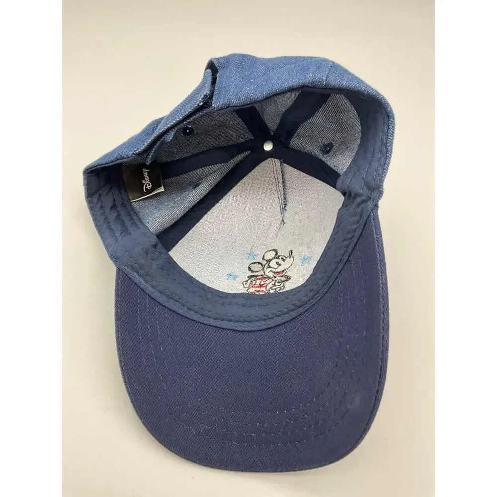 Disney Mickey Mouse Patriotic Hat, Red White Blue, 4th of July Trucker, Adjustab
